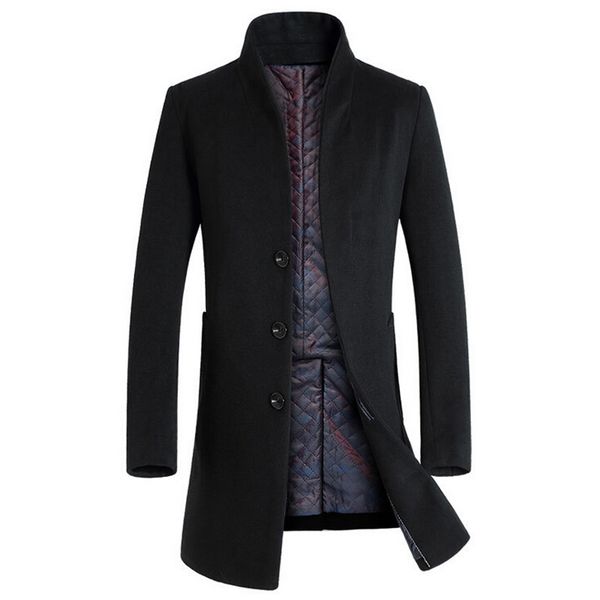 coat men winter long thick woolen coats mens stand collar casual jackets erkek mont palto peacoat overcoat wool parka coats y181101, Black
coat men winter long thick woolen coats mens stand collar casual jackets erkek mont palto peacoat overcoat wool parka coats y181101, Black