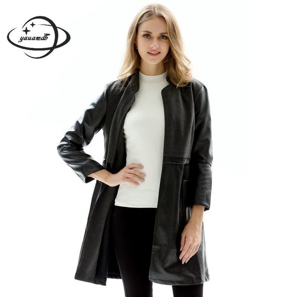 yauamdb women faux leather jacket 2018 spring autumn pu -5xl female coat stand collar clothing ladies pocket long outerwear 86, Black
yauamdb women faux leather jacket 2018 spring autumn pu -5xl female coat stand collar clothing ladies pocket long outerwear 86, Black