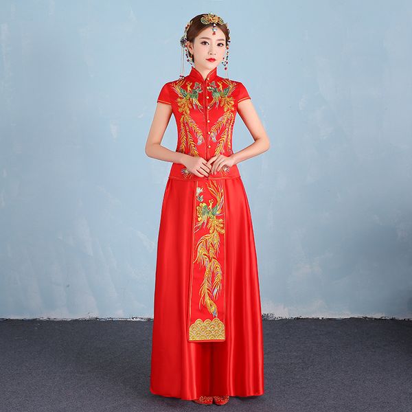 new red bride traditions women phoenix embroidery cheongsam qipao wedding dress traditional chinese dresses china clothing store
new red bride traditions women phoenix embroidery cheongsam qipao wedding dress traditional chinese dresses china clothing store