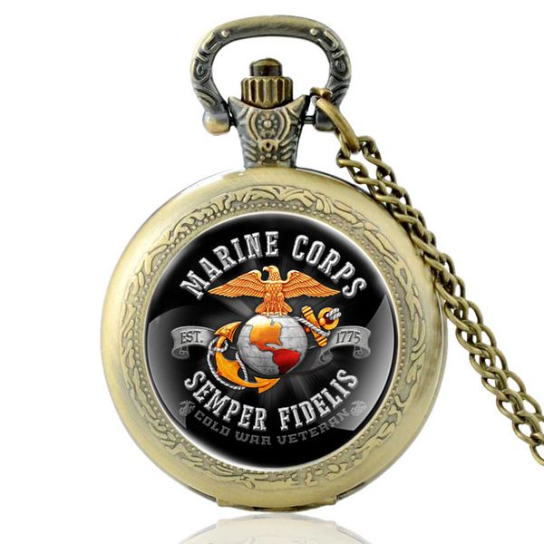 bronze classic united states semper fidelis marines quartz pocket watch retro men women pendant necklace watches gifts, Slivery;golden
bronze classic united states semper fidelis marines quartz pocket watch retro men women pendant necklace watches gifts, Slivery;golden