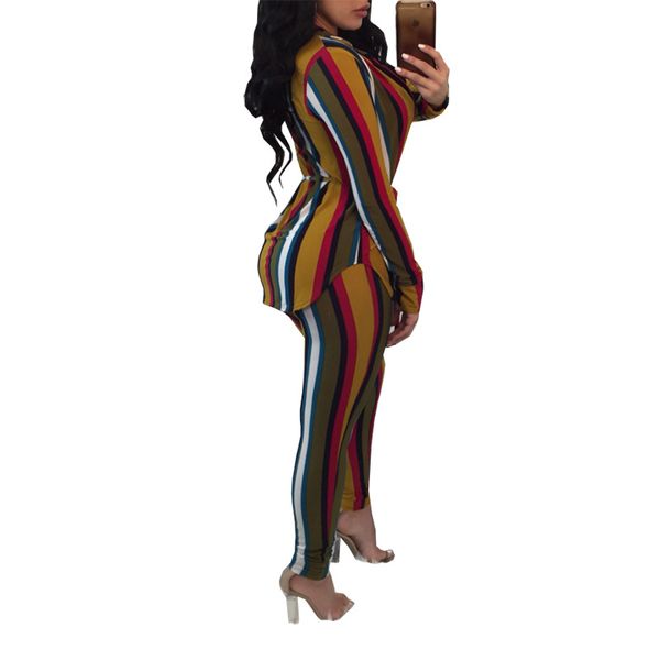 Sexy Sweat Suits Two Piece Set Tracksuit Women Casual Striped Cardigan Striped Print T -Shirt Tops +Pants 2 Pcs Outfits Sashes Female
Sexy Sweat Suits Two Piece Set Tracksuit Women Casual Striped Cardigan Striped Print T -Shirt Tops +Pants 2 Pcs Outfits Sashes Female