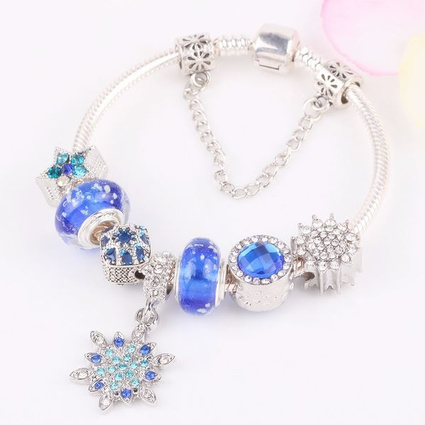 aifeili royal blue series two-headed snowflake pendant bracelet diy for bracelets european fashion jewelry accessories, Black
aifeili royal blue series two-headed snowflake pendant bracelet diy for bracelets european fashion jewelry accessories, Black