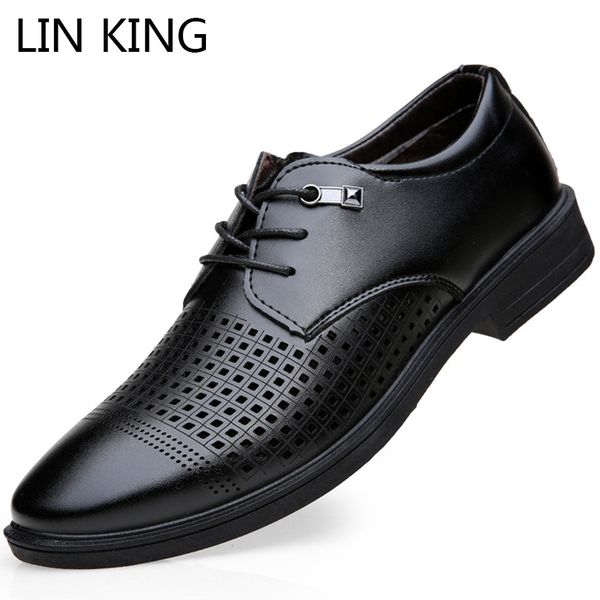 lin king fashion hollow out men formal shoes solid lace up oxfords shoes man business dress party wedding for male, Black
lin king fashion hollow out men formal shoes solid lace up oxfords shoes man business dress party wedding for male, Black
