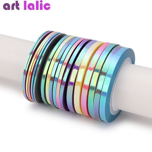 18pcs mermaid nail striping tape line sticker candy color adhesive decals diy nail art manicure decoration, Black
18pcs mermaid nail striping tape line sticker candy color adhesive decals diy nail art manicure decoration, Black