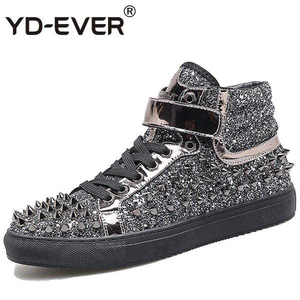 yd-ever patent leather men boots man brand rivet shiny hook sports outdoor sport shoes for men walking mens sneakers, Black
yd-ever patent leather men boots man brand rivet shiny hook sports outdoor sport shoes for men walking mens sneakers, Black