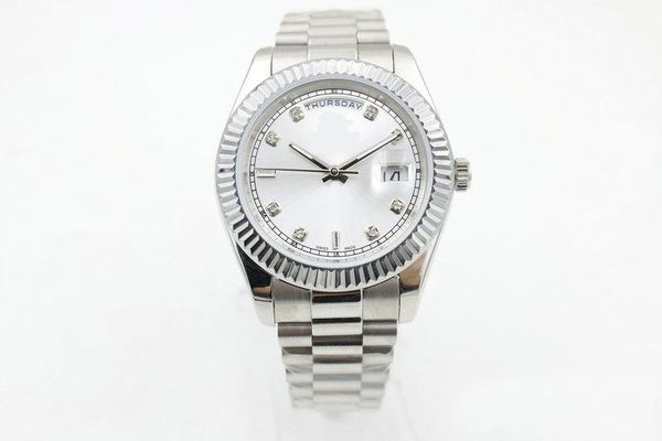 118239 watch man automatic stainless steel two calendar white diamond dial three-needle dual 46mm, Slivery;brown
118239 watch man automatic stainless steel two calendar white diamond dial three-needle dual 46mm, Slivery;brown