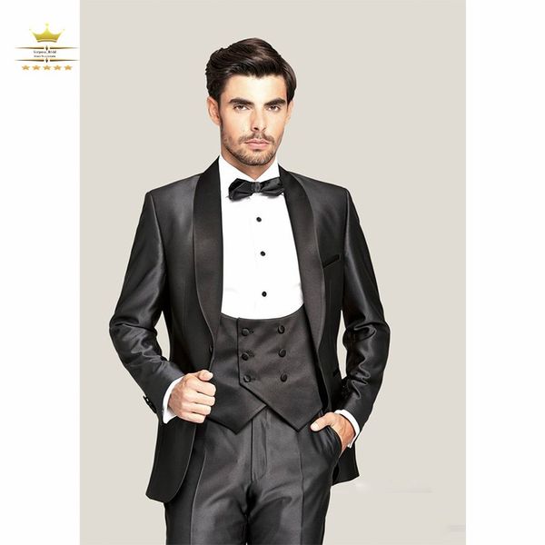 new arrival groomsmen shawl lapel groom tuxedos dark grey men suits wedding best man blazer (jacket+pants+vest + tie) z224, White;black
new arrival groomsmen shawl lapel groom tuxedos dark grey men suits wedding best man blazer (jacket+pants+vest + tie) z224, White;black