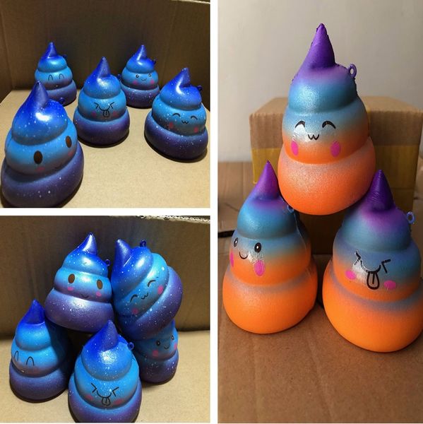 

squishy cakes shit starry squishies slow rising soft squeeze cute cell phone strap gift stress children toys decompression toy t2i215