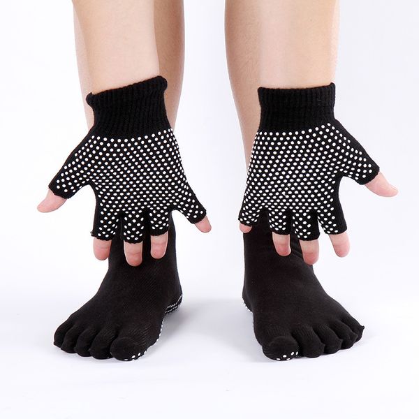 manufacturers foreign trade wholesale cotton half finger yoga gloves yoga socks soft cotton non-slip gloves open toe, Black
manufacturers foreign trade wholesale cotton half finger yoga gloves yoga socks soft cotton non-slip gloves open toe, Black