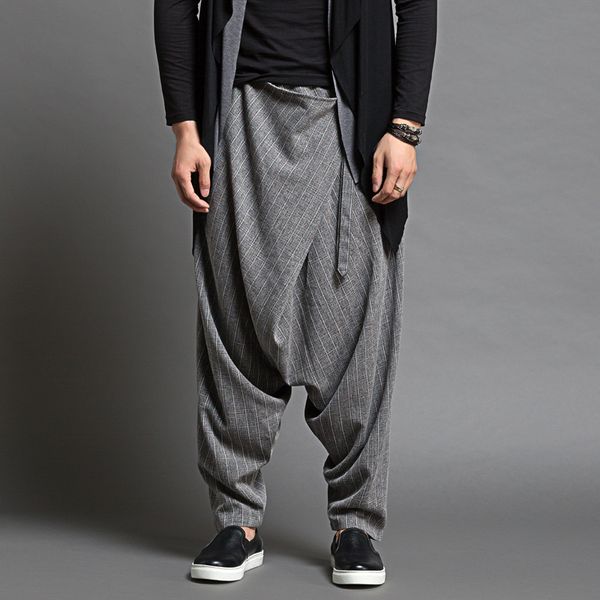casual dancer brand men's sagging pants harem pantalon hommes men thin loose harem pants men fashion design baggy trousers, Black
casual dancer brand men's sagging pants harem pantalon hommes men thin loose harem pants men fashion design baggy trousers, Black