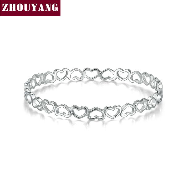 bangle for women sweet heart to heart simple style 3 color fashion jewelry party birthday gift b003 b004 b005 zhouyang, Black
bangle for women sweet heart to heart simple style 3 color fashion jewelry party birthday gift b003 b004 b005 zhouyang, Black