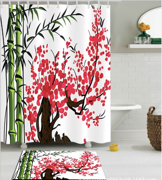 bamboo peach blossom design pattern irish decorations 3d print waterproof bathroom decor fabric shower curtains floor mats sets
bamboo peach blossom design pattern irish decorations 3d print waterproof bathroom decor fabric shower curtains floor mats sets