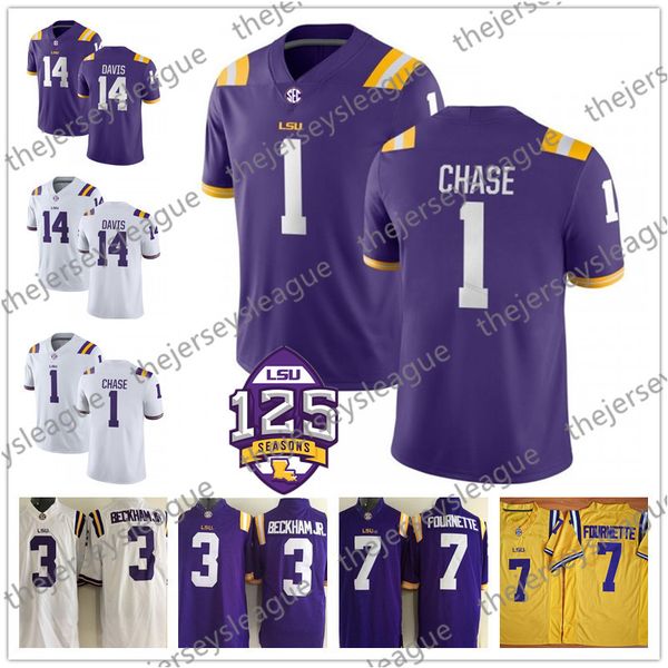 lsu tigers # 1 chase 3 оделл бекхэм младший 14 дрейк дэвис 7 леонард фурнетт фиолетовый белый желтый сшитые футбольные майки ncaa, Black
lsu tigers # 1 chase 3 оделл бекхэм младший 14 дрейк дэвис 7 леонард фурнетт фиолетовый белый желтый сшитые футбольные майки ncaa, Black