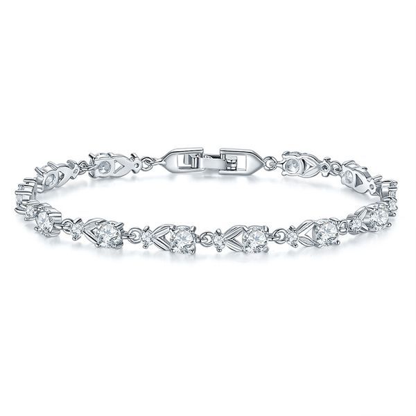 trendy white zircon 925 sterling silver link chain bracelet 7 inch for women & jewelry bag, Black
trendy white zircon 925 sterling silver link chain bracelet 7 inch for women & jewelry bag, Black