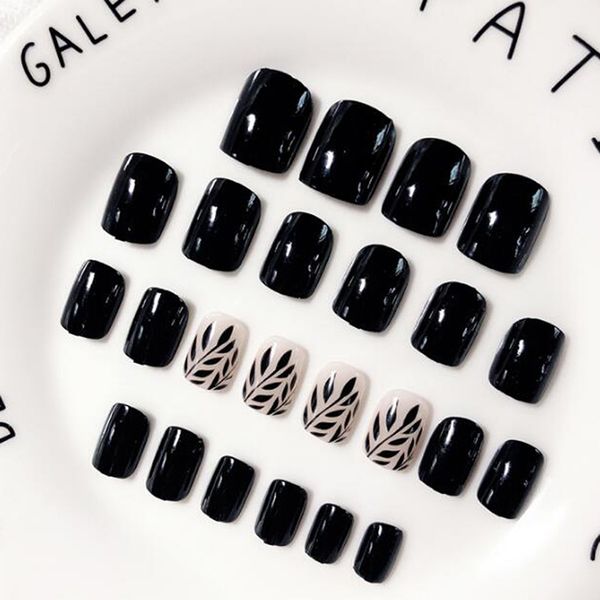 24pcs/set false nails include 2g glue black nail water sticker leaf design slider nail art decal decoration for women, Red;gold
24pcs/set false nails include 2g glue black nail water sticker leaf design slider nail art decal decoration for women, Red;gold