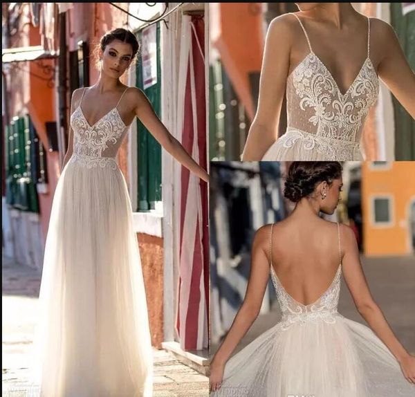 2018 new gali karten garden beach wedding dresses sleeveless spaghetti straps robe de soiree backless long boho brdial gowns, White
2018 new gali karten garden beach wedding dresses sleeveless spaghetti straps robe de soiree backless long boho brdial gowns, White