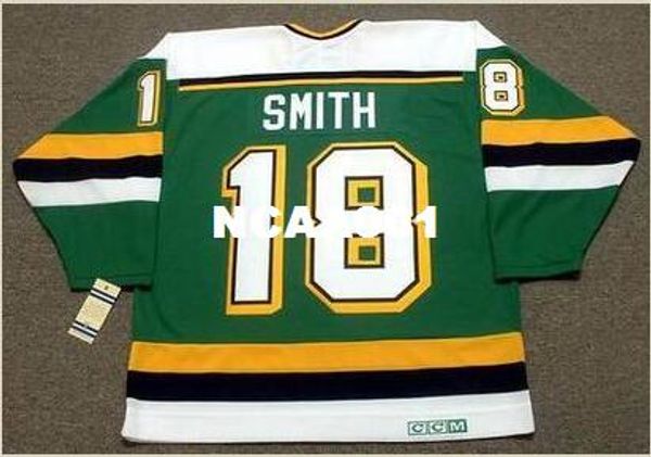 men #18 bobby smith minnesota north stars 1990 ccm vintage retro home hockey jersey or custom any name or number retro jersey, Black;red
men #18 bobby smith minnesota north stars 1990 ccm vintage retro home hockey jersey or custom any name or number retro jersey, Black;red