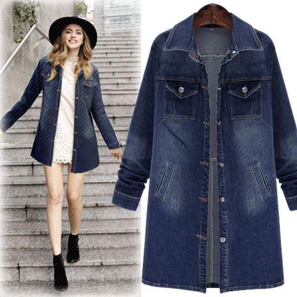 qmgood coat female denim fabric women trench coat plus size 5xl long coats 2018 new winter women winter coats blue trench casual, Tan;black
qmgood coat female denim fabric women trench coat plus size 5xl long coats 2018 new winter women winter coats blue trench casual, Tan;black