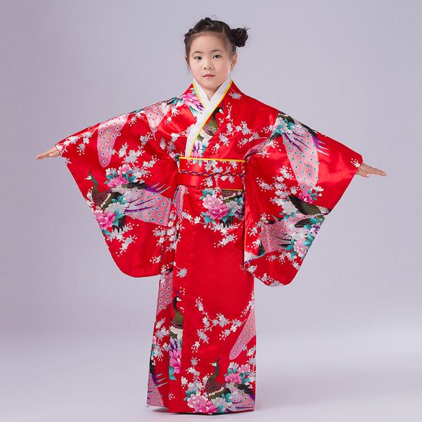 2016 new child novelty cosplay floaral dress japanese baby girl kimono dress children vintage yukata kid girl dance costumes, Red
2016 new child novelty cosplay floaral dress japanese baby girl kimono dress children vintage yukata kid girl dance costumes, Red