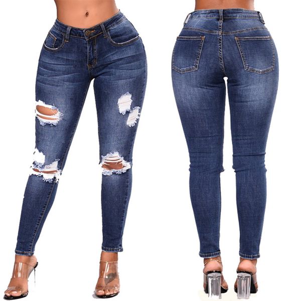 2018 New Women Ripped Skinny Jeans Sexy Skin Tight Dark Blue Pencil Jeans High Street Boroken Denim Pants
2018 New Women Ripped Skinny Jeans Sexy Skin Tight Dark Blue Pencil Jeans High Street Boroken Denim Pants
