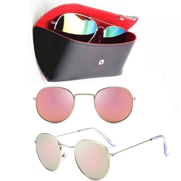 1pc fashion round sunglasses eyewear sun glasses designer brand gold metal pink mirror 47mm glass lenses men's women's with black, White;black
1pc fashion round sunglasses eyewear sun glasses designer brand gold metal pink mirror 47mm glass lenses men's women's with black, White;black