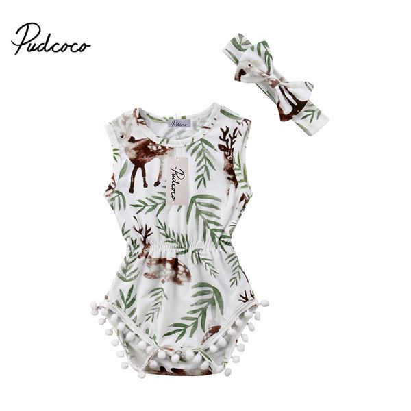 2pcs 2018 summer newborn baby girls cartoon deer print romper jumpsuit headband casual sunsuit infant girls outfits set 0-24m, White
2pcs 2018 summer newborn baby girls cartoon deer print romper jumpsuit headband casual sunsuit infant girls outfits set 0-24m, White