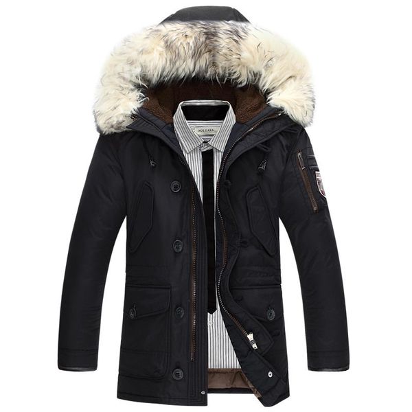 fashion men winter jackets 2018 new fur collar hooded warm winter jacket men clothing thick outdoor windproof parkas coat, Black
fashion men winter jackets 2018 new fur collar hooded warm winter jacket men clothing thick outdoor windproof parkas coat, Black