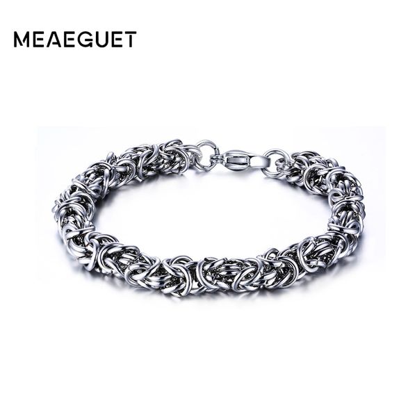 meaeguet 7mm wide classic stainless steel twisted chain strand bracelets & bangles for men bracelet pulseira masculina, Black
meaeguet 7mm wide classic stainless steel twisted chain strand bracelets & bangles for men bracelet pulseira masculina, Black