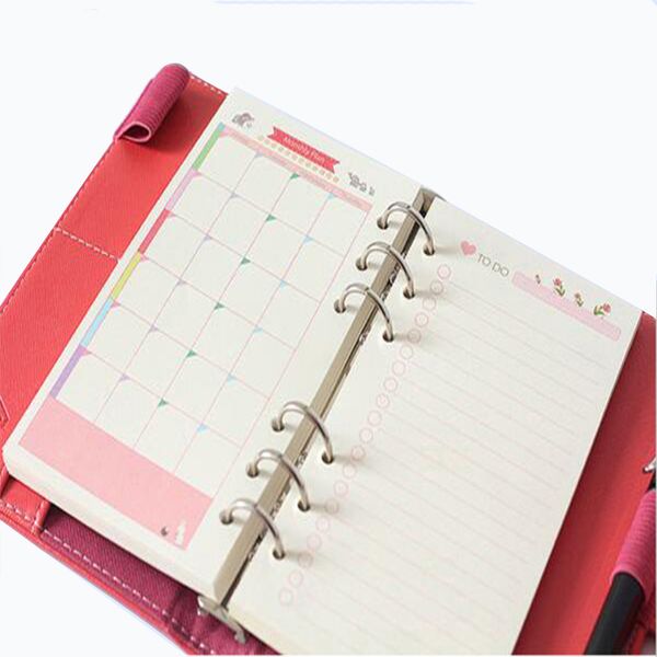 standard a5 a6 a7 ring binder notebook paper, spiral journal papers 45 sheets, Purple;pink
standard a5 a6 a7 ring binder notebook paper, spiral journal papers 45 sheets, Purple;pink
