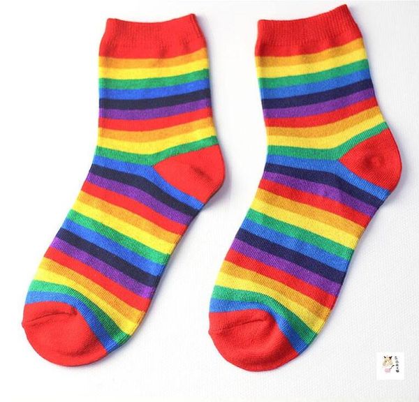 2pairs rainbow stripe harajuku socks, Black;white
2pairs rainbow stripe harajuku socks, Black;white