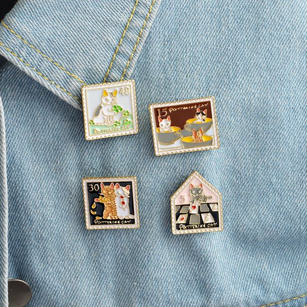 cat animal brooches pins for suit shirt collar clip clothes backpack hat scarf accessories badge small breastpin fashion cute broach, Gray
cat animal brooches pins for suit shirt collar clip clothes backpack hat scarf accessories badge small breastpin fashion cute broach, Gray