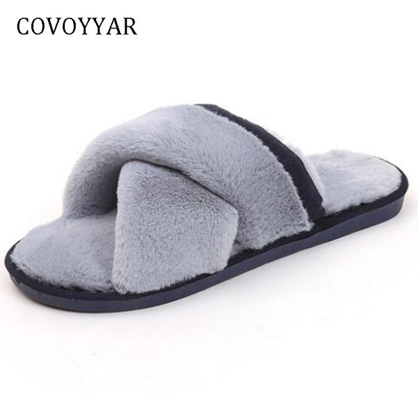 covoyyar warm fur home slippers 2018 fashion indoor floor flat slides shoes women cross tied fluffy winter shoes wsl601, Black
covoyyar warm fur home slippers 2018 fashion indoor floor flat slides shoes women cross tied fluffy winter shoes wsl601, Black