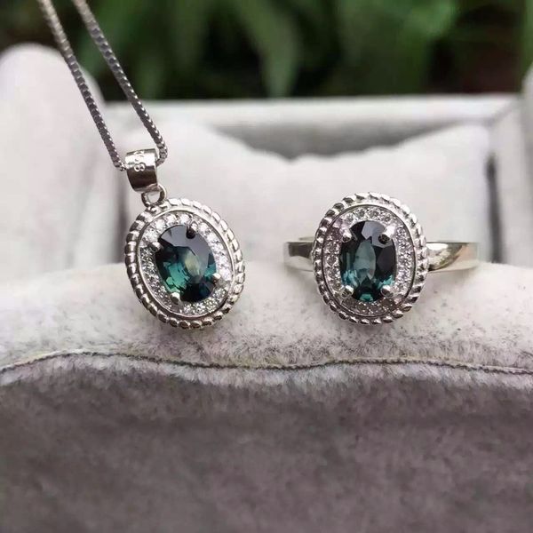natural blue sapphire stone wedding jewelry sets natural gemstone ring necklace earrings s925 silver elegant fashion round, Black
natural blue sapphire stone wedding jewelry sets natural gemstone ring necklace earrings s925 silver elegant fashion round, Black