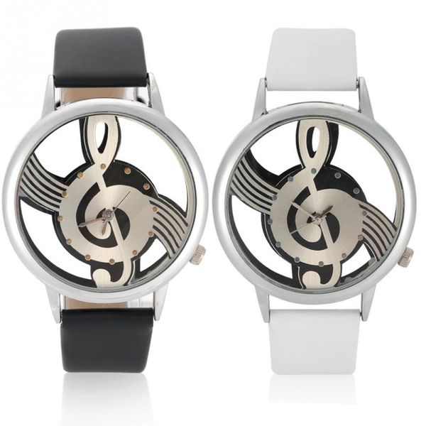 2colors quartz analog couple watch round hollow musical note dial pu strap wristwatch, Slivery;brown
2colors quartz analog couple watch round hollow musical note dial pu strap wristwatch, Slivery;brown