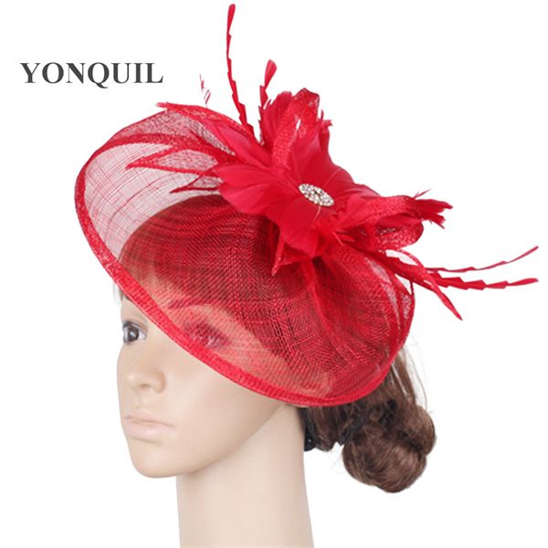 fashion race sinamay fascinator fedora hats wedding feather flower headdress elegant bridal red cocktail hair accessories syf289
fashion race sinamay fascinator fedora hats wedding feather flower headdress elegant bridal red cocktail hair accessories syf289