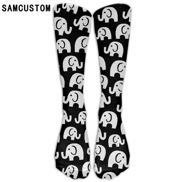 samcustom knee socks women cotton high over the knee stockings for ladies cute baby elephant 3d printing long stocking, Black;white
samcustom knee socks women cotton high over the knee stockings for ladies cute baby elephant 3d printing long stocking, Black;white