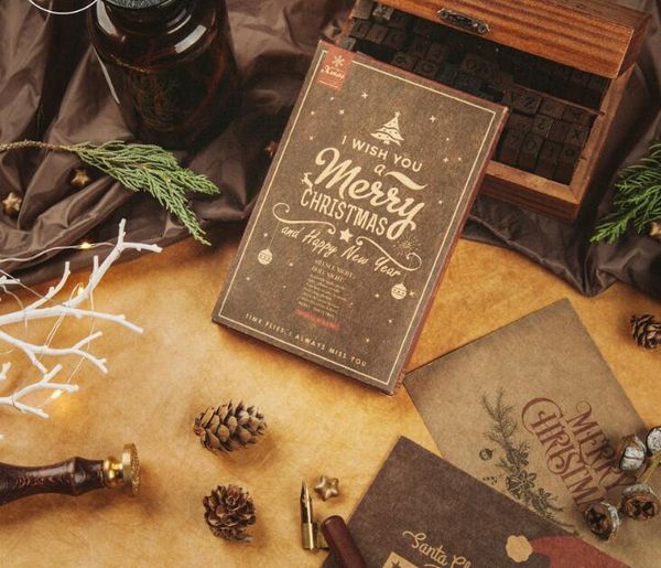 christmas kraft postcard set greeting card wish blessing message card christmas and new year gifts xmas decoration
christmas kraft postcard set greeting card wish blessing message card christmas and new year gifts xmas decoration