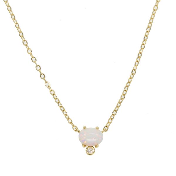 agg shaped gemstone white fire opal single stone design european women simple fashion necklace 2018 latest gold plated, Silver
agg shaped gemstone white fire opal single stone design european women simple fashion necklace 2018 latest gold plated, Silver