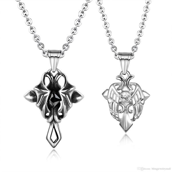 couples stainless steel necklaces cross wings silver pendant new fashion jewelry for girls/boyfriend gifts gx1454
couples stainless steel necklaces cross wings silver pendant new fashion jewelry for girls/boyfriend gifts gx1454