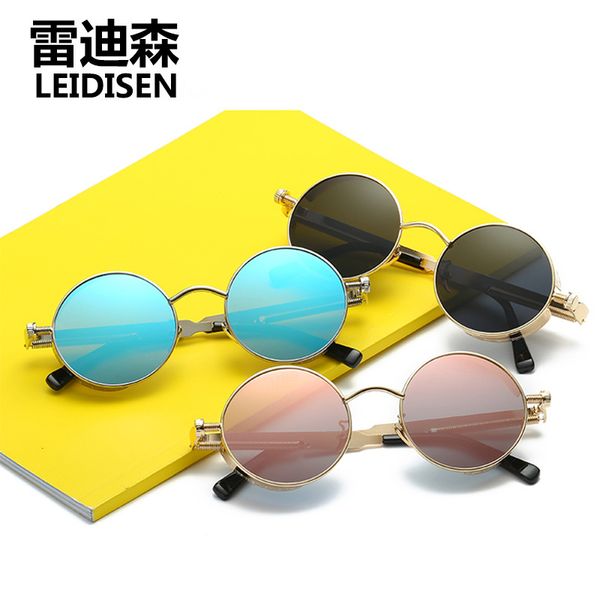 leidisen 2017 new men/women round metal sunglasses mirror brand designer vintage fashion oculos steampunk sol uv400 sun glasses, White;black
leidisen 2017 new men/women round metal sunglasses mirror brand designer vintage fashion oculos steampunk sol uv400 sun glasses, White;black