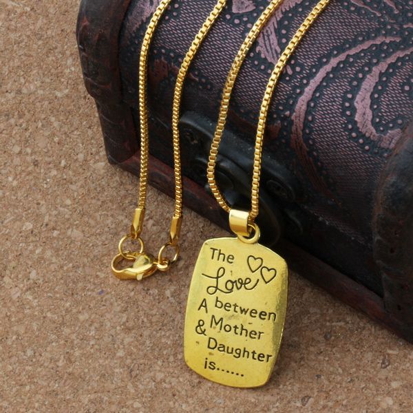 HOT 10pcs / lot "The Love between Mother and Daughter is Forever" Chain Antique gold Fashion Pendant Necklace
HOT 10pcs / lot "The Love between Mother and Daughter is Forever" Chain Antique gold Fashion Pendant Necklace