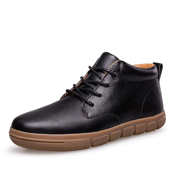 winter men boots plus fur warm ankle boots brand men snow boots men genuine leather casual shoes big plus size 38~47, Black
winter men boots plus fur warm ankle boots brand men snow boots men genuine leather casual shoes big plus size 38~47, Black