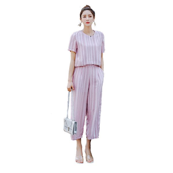 xl-5xl plus size 2018 new women striped loose casual two-piece wide-leg pants sets, Gray
xl-5xl plus size 2018 new women striped loose casual two-piece wide-leg pants sets, Gray