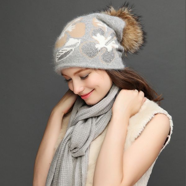 charles perra women hat scarf sets winter thicken wool knitted hats casual fashion warm caps with hairball 2018 new 8312, Blue;gray
charles perra women hat scarf sets winter thicken wool knitted hats casual fashion warm caps with hairball 2018 new 8312, Blue;gray