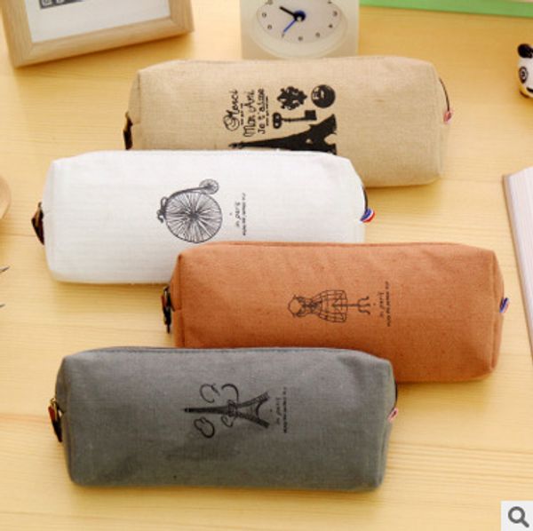 paris memory cosmetic bag simple pencil bag storage office school supplies 
paris memory cosmetic bag simple pencil bag storage office school supplies