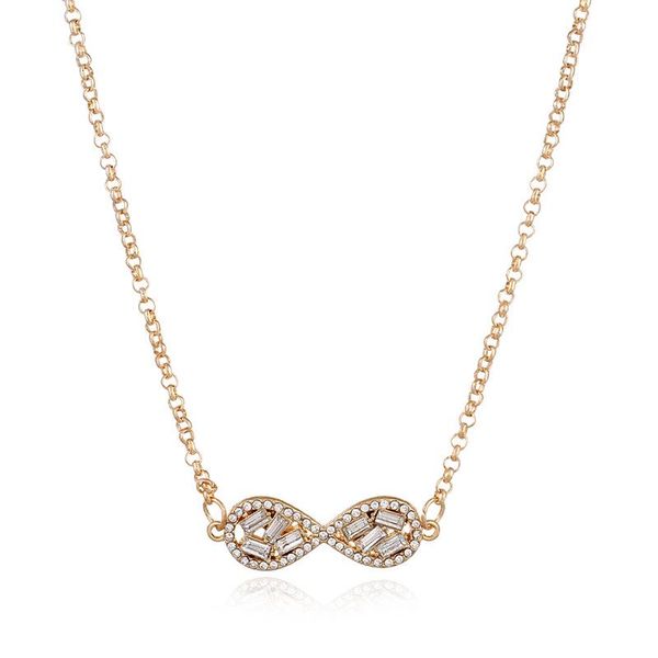 europe and america retro adjustable 8 pendant necklace, Silver
europe and america retro adjustable 8 pendant necklace, Silver