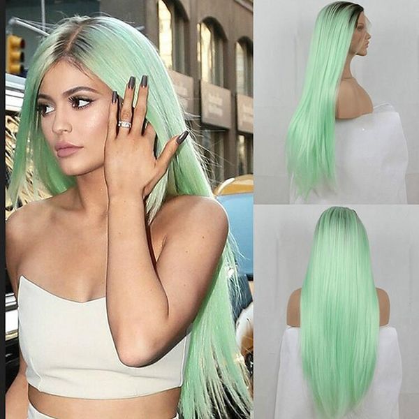 ombre mint green wig long silky straight lace front hair 180% density natural hairline black to green synthetic wig heat resistant
ombre mint green wig long silky straight lace front hair 180% density natural hairline black to green synthetic wig heat resistant