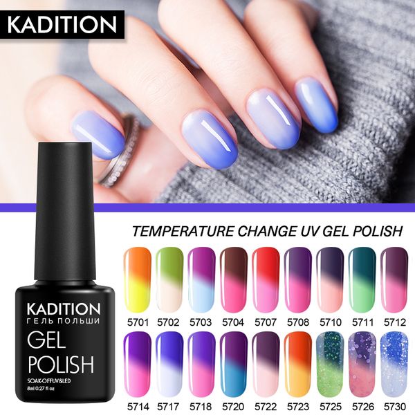 kadition 8ml chameleon gel varnish series gel nail polish temperature change colors semi permanent thermo manicure lacquer, Red;pink
kadition 8ml chameleon gel varnish series gel nail polish temperature change colors semi permanent thermo manicure lacquer, Red;pink