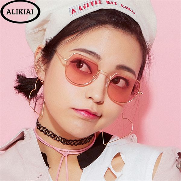alikai 2018 new sunglasses women retro metal sunglasses transparent sea glasses glasses trend girls uv400, White;black
alikai 2018 new sunglasses women retro metal sunglasses transparent sea glasses glasses trend girls uv400, White;black