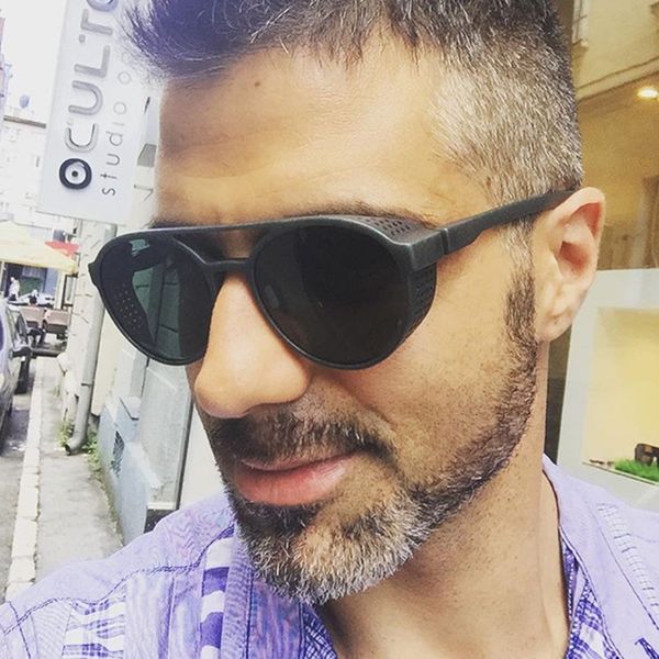 lukoko fashion driving sunglasses women men windproof vintage retro round metal sun glasses uv400 steam punk goggles oculos, White;black
lukoko fashion driving sunglasses women men windproof vintage retro round metal sun glasses uv400 steam punk goggles oculos, White;black